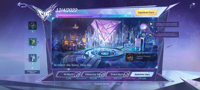 Hadiah Event 515 Mobile Legends. (Foto: Tangkapan Layar di Website Mobile Legends)