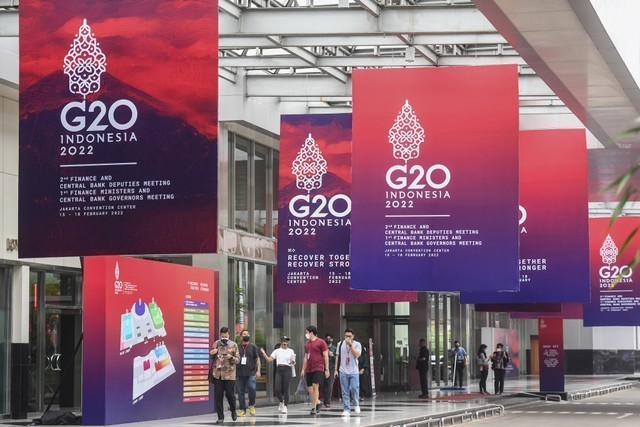 G20 Indonesia. Foto: ANTARA FOTO/M Risyal Hidayat
