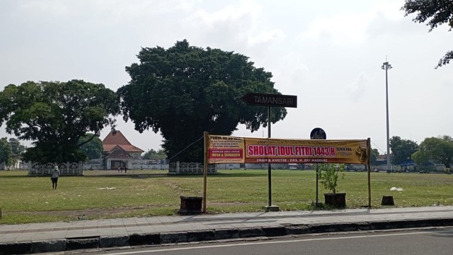 Suasana Alun-alun Kidul yang menjadi salah satu tempat digelarnya Salat Id. Foto: kar/Tugu Jogja