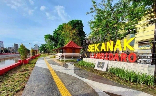 Taman Sekanak Lambidaro. Foto: Instagram @pariwisata.palembang