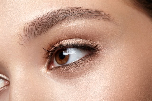 Ilustrasi eye makeup dengan eyeliner cokelat natural. Foto: antonpukhov52/shutterstock