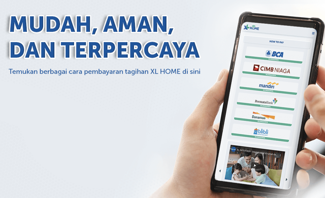 Cara bayar XL home. Foto: XL Home