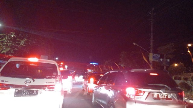 Kemacetan kendaraan di Gunungkidul. Foto: Erfanto/Tugu Jogja