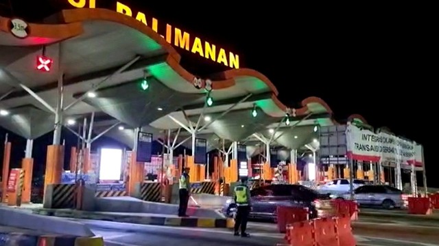 Kondisi Gerbang Tol Palimanan. Foto: Kemenhub