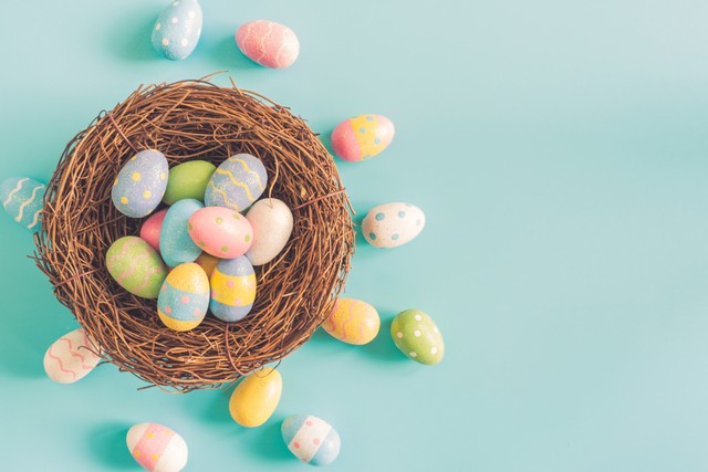 Ilustrasi telur paskah. Foto: Tortoon/Shutterstock. 