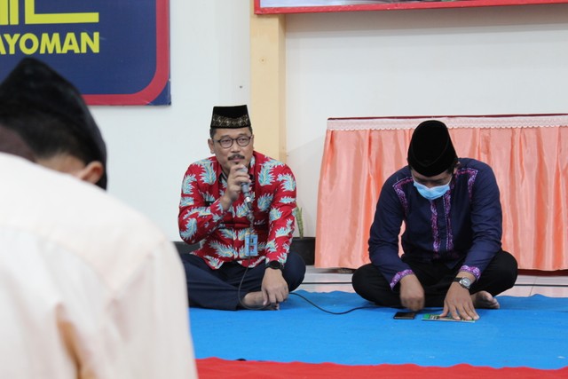 Kalapas Jember, Hasan Basri memberikan sambutan (Cr. Humas Lapas Jember)