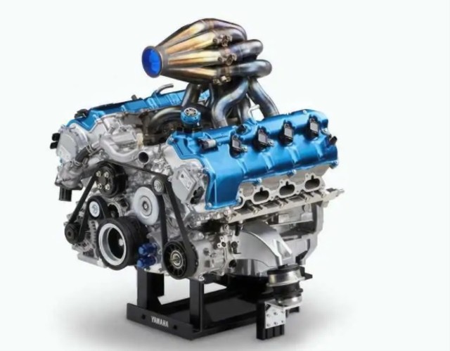 Ilustrasi mesin hidrogen V8 pengembangan Yamaha dan Toyota. Foto: rideapart.com