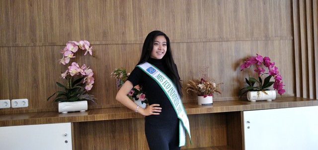 Miss Eco Indonesia 2022, Jessica Grace Harvery. (Foto: M Sobar Alfahri/Jambikita)