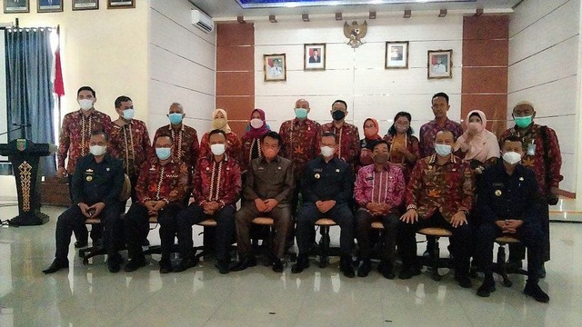 Pelantikan pejabat fungsional Widyaiswara Ahli Utama Provinsi Lampung. | Foto: Bella Sardio/ Lampung Geh