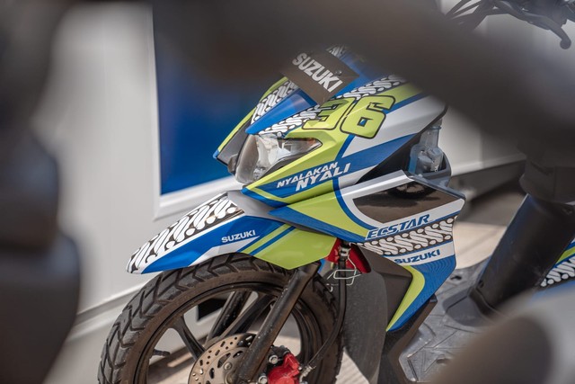Suzuki Nex yang jadi armada operasional resmi Team Suzuki Ecstar MotoGP 2022 Mandalika. Foto: dok. Suzuki Indonesia