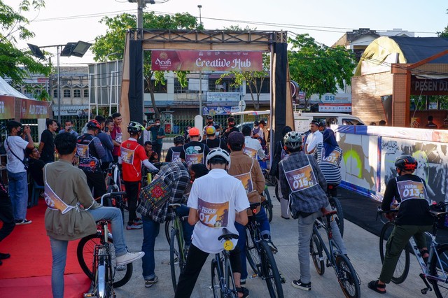 Pesepeda ramaikan Aceh Ramadhan Festival 2022. Foto: Disbudpar