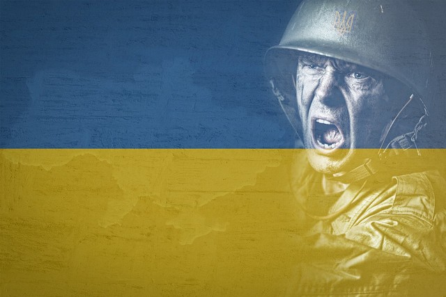 Ukrainian Scream in Flag for Justice (Sumber: pixabay.com)