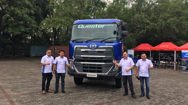 UD Trucks memperkenalkan Quester Euro 5 untuk pasar kendaraan niaga Indonesia, Selasa (13/4/2022). Foto: Sena Pratama/kumparan