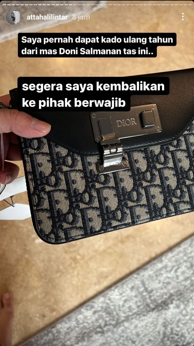 Doni Salmanan Pernah Beri Kado Tas Dior, Atta Halilintar: Segera Saya Kembalikan (2)