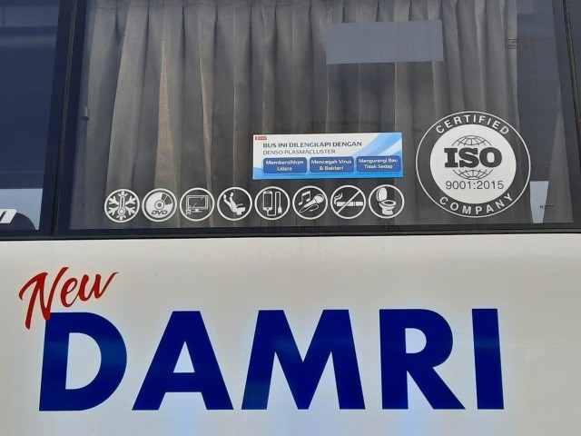 Ilustrasi bus Damri dari Depok menuju Bandara Soetta. Foto: Dokumentasi Damri