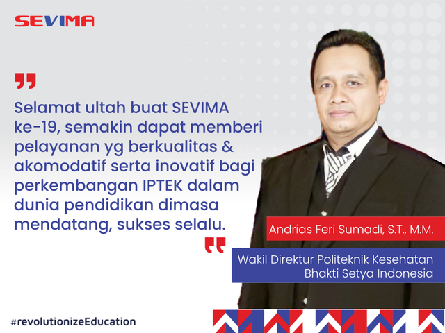 Wakil Direktur Politeknik Kesehatan Bhakti Setya Indonesia, Andrias Feri Sumadi, S.T., M.M.