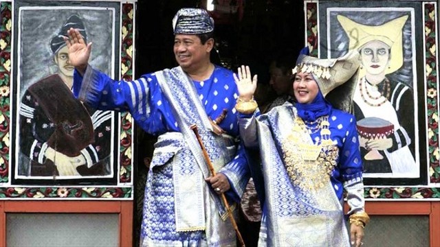 Mantan Presiden RI, Susilo Bambang Yudhoyono (SBY) yang didampingi oleh (almarhum) Ani Yudhoyono. Foto: dok Suprizal Tanjung/istimewa
