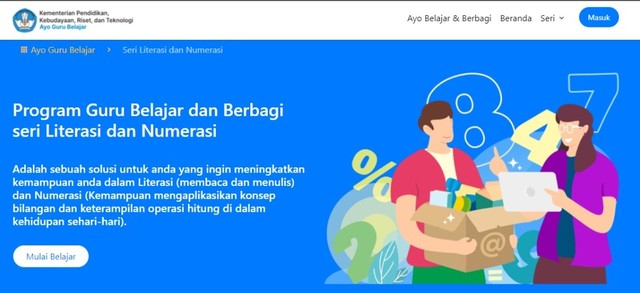 Program Guru Belajar seri Literasi dan Numerasi. Foto: Kemdikbud