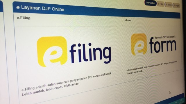 Tangkapan layar laman resmi layanan DJP Online. Foto: Abdul Latif/Kumparan