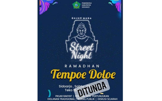 Duh! Belum Jelas Kapan Gajah Mada Street Night Sidoarjo Digelar Usai Ditunda