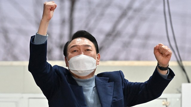 Presiden Korea Selatan Yoon Suk-yeol. Foto: Jung Yeon-je / AFP