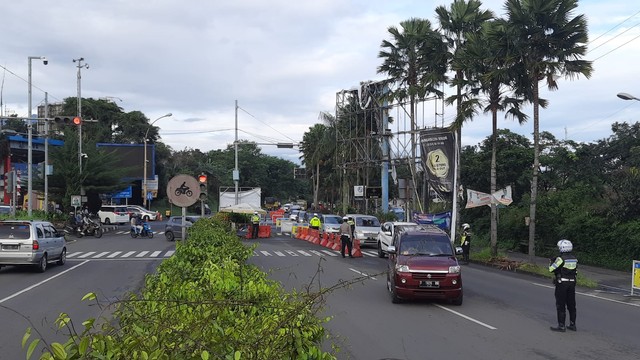 Kondisi arus lalu lintas arah ke kawasan Puncak, Bogor, saat Hari Raya Nyepi. Foto: Dok. Istimewa