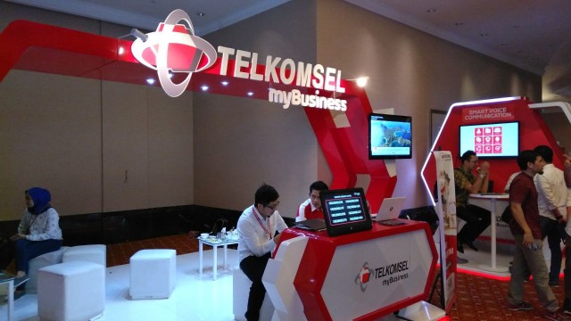 Ekshibisi Telkomsel MyBusiness. Foto: Muhammad Fikrie/Kumparan