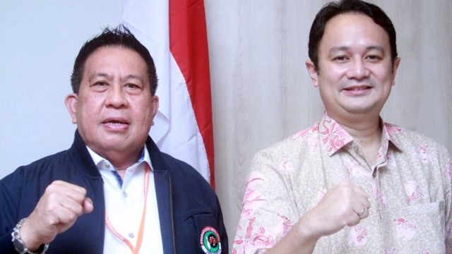 Jerry Sambuaga bersama Pengurus Provinsi Persatuan Boling Indonesia Sulawesi Utara, usai terpilih aklamasi pada Musyawarah Olahraga Nasional Luar Biasa (Musornaslub) PBI.