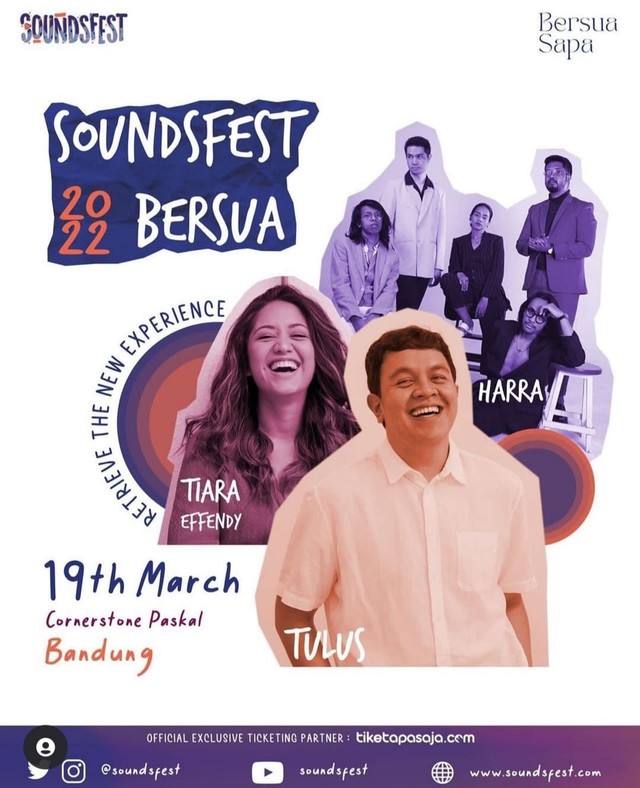 Tangkapan layar poster konser musik Tulus yang dibubarkan Satgas COVID-19 Kota Bandung. Foto: Dok. Istimewa