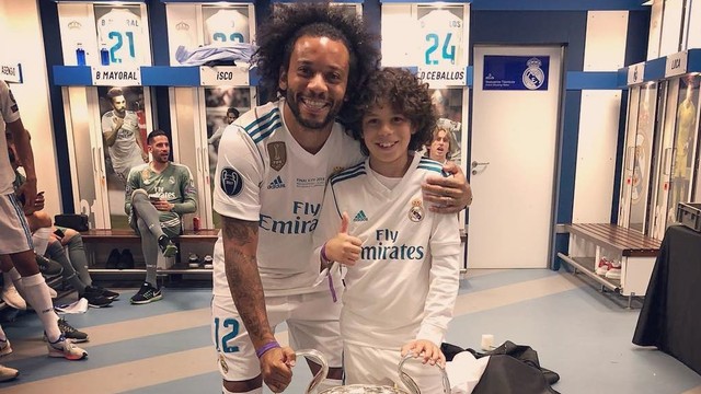 Enzo Alves Vieira, putra Marcelo, yang kini main di tim junior Real Madrid. Foto: Instagram/@enzoalvesv