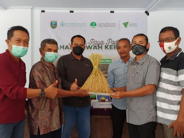 Dompet Dhuafa berkolaborAksi bersama Gapoktan Mulyo Abdi Waluyo Berkah Sentosa dan PT. Royal Pangan Nusantara wujudkan kebangkitan industri pertanian di Kebumen. (Sabtu, 26/02). Dok Dompet Dhuafa