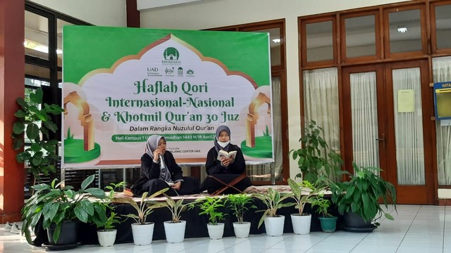 Haflah Hifdzil Qur’an 30 juz oleh Qori Internasional dan Nasional dalam rangka RDK Universitas Ahmad Dahlan (UAD) (Foto: Istimewa)