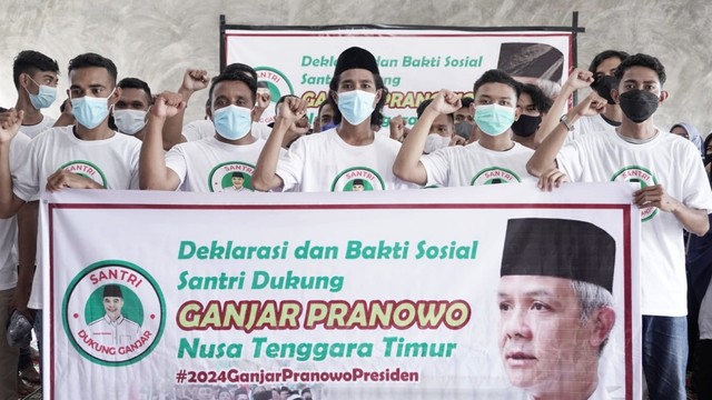 Gerakan Santri Dukung Ganjar Menggema Di NTT, Turut Bantu Pembangunan