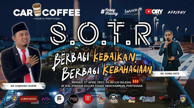 Car and Coffee bersama komunitas otomotif di Pontianak akan menggelar SOTR. Foto: Dok. Hi!Pontianak