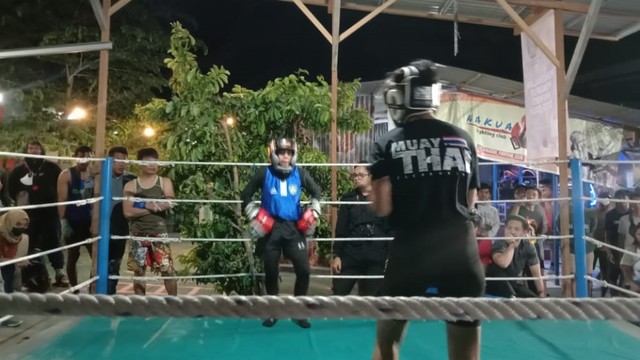 Sejumlah club fighting di Palu silaturahmi melalui fun sparing boxing. Foto: Windy/Tim PaluPoso