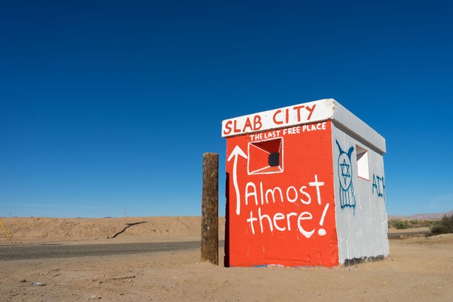 Slab City di Amerika Serikat. Foto: Barna Tanko/Shutterstock