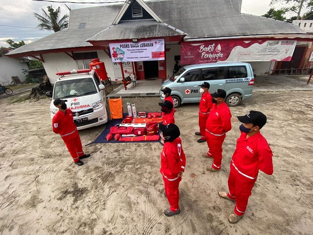 Apel Posko Siaga Lebaran. Foto: PMI Kotawaringin Barat.