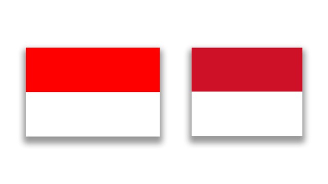 Bendera Indonesia dan Monako. Foto: Istimewa