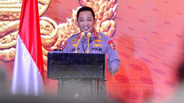 Kapolri Jenderal Listyo Sigit Prabowo saat memberi arahan di Rapim Polri. Foto: Polri