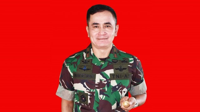 Waaslat KSAD bidang Kermamil Brigjen TNI Iwan Setiawan, yang baru diangkat jadi Danjen Kopassus. Foto: TNI AD