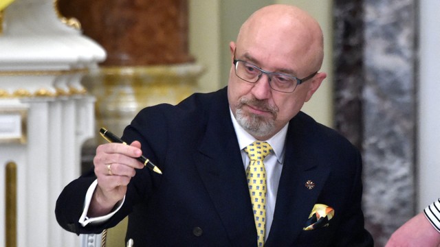 Menteri Pertahanan Ukraina Oleksii Reznikov. Foto: Sergei SUPINSKY / AFP