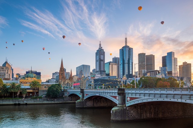 Pemandangan Kota Melbourne di Australia. Foto: f11photo/Shutterstock