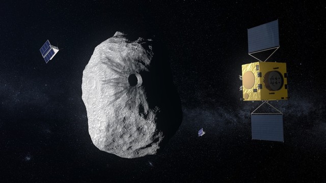 Ilustrasi wahana penabrak asteroid NASA DART. Foto: Dok. ESA