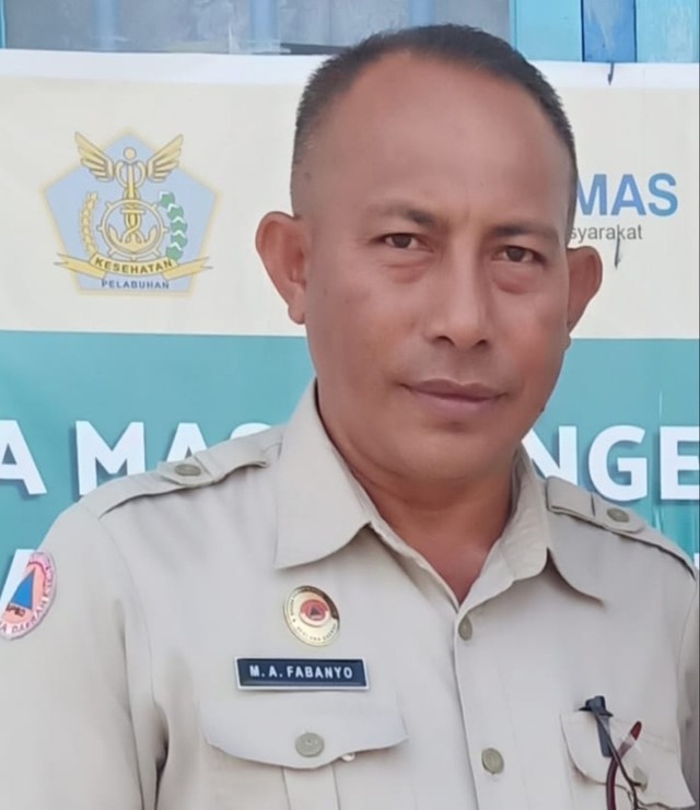 Plt Kepala Pelaksana BPBD Halbar, M Ade Fabanyo. Foto: Istimewa