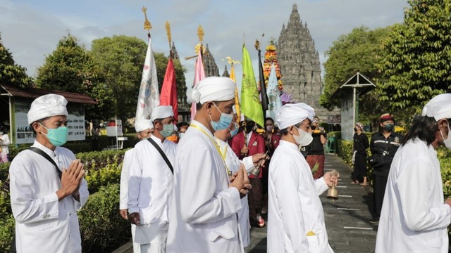 Perayaan Tawur Agung Kesanga di Candi Prambanan, Rabu (2/3/2022). Foto: istimewa.