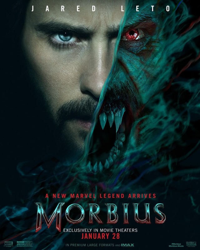 Film Morbius tayang di bioskop mulai hari ini. Foto: Instagram/@morbiusmovie