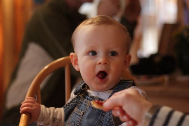 Ilustrasi bayi makan. Foto: Flickr