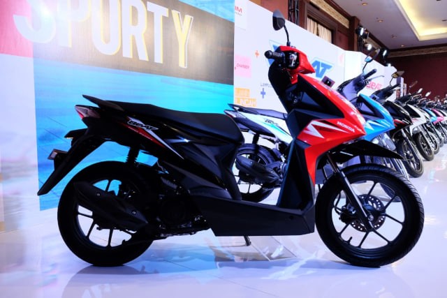 AHM meluncurkan Honda BeAT terbaru, Kamis (16/1). Foto: Bangkit Jaya Putra