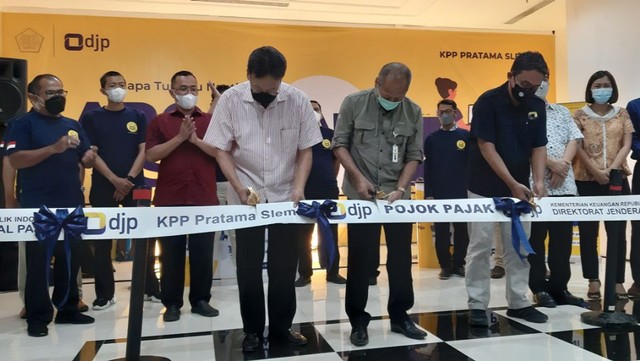 Pembukaan tenant Pojok Pajak di Jogja City Mall (JCM). Foto: Len/Tugu Jogja