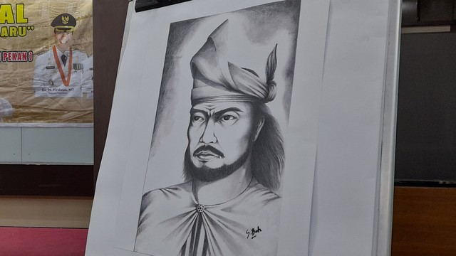 SKETSA Sultan Siak Sri Indrapura V, Muhammad Ali Abdul Jalil Muazzam Syah. Ia diusulkan sebagai Pahlawan Nasional dari Riau. 